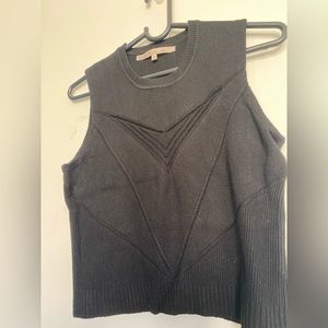 Rachel Roy | Black Crop Top No Sleeve Shirt